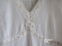 White linen blouse