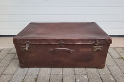 Old large vulcan fiber suitcase, suitcase