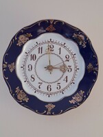 Flawless! Zsolnay pompadour i. Wall clock / plate clock