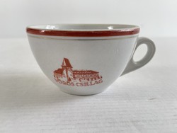 Régi, retro, vintage Vörös Csillag Hotel porcelán kávéspohár, kávés csésze