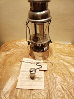 Szegedi petróleum gázlámpa eredeti tartozékokkal használati utasítással