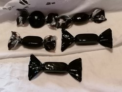 Üveg szaloncukrok, retró karácsonyfadísznek  5 db.    61.