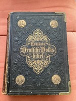 Német 120 éves biblia ..Erklarte Deutsche Volksbibel 1904 1908!
