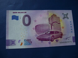 NÉMETORSZÁG 0 EURO 2022 BMW MÚZEUM! BMW M1! RITKA EMLÉK PAPÍRPÉNZ! UNC