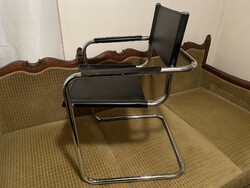 Bauhaus marcel breuer mart stam s34 chair with chrome tubular frame