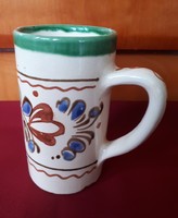 Folk ceramic mug or beer mug