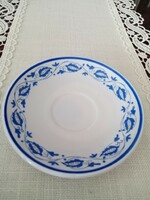 Old 11 cm Zsolnay blue-white porcelain coffee set saucer / plate - folk motif