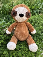 Unique crocheted plush (amigurumi) sloth