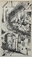 Kondor Béla (1931-1972): Illusztráció, rézkarc a Gyámoltalan hősökhöz, oeuvre katalógus 65/41
