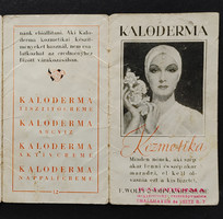 Kaloderma pipere beauty care advertising brochure 1920s