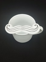 Snow white bohemian porcelain mug