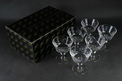1M972 Ajkai kristály pohár készlet dobozában 6 darab (Eredeti dobozában!)
