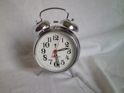Vintage mechanical table rattle clock alarm clock