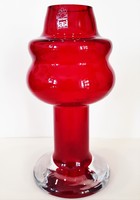 Riihimaki Riihimaen Lasi finn design üveg váza