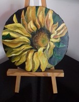 Sunflower c. Painting, still life