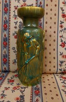 Zsolnay - eozin social real vase based on the design of János Turok.. Depth 22cm, width 7cm