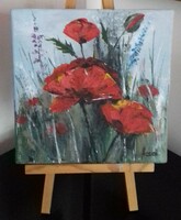 Poppies in the field 1. C. Painting, landscape