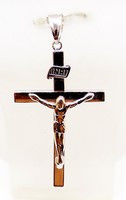 White gold cross pendant (zal-au113994)