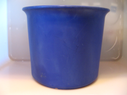 Medium ceramic blue bowl