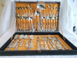 Silver-plated cutlery set for 10 people