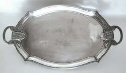 WMF ezüstözött, szecessziós tálca (62 cm), ingyen posta
