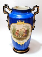 Nagyméretű, antik Alt Wien porcelán váza