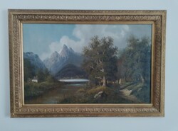 Biedermeier painting landscape