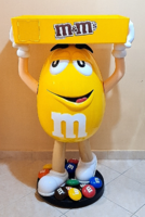Óriás M&M'S kínáló figura / design lakásdísz :)