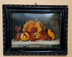 Only for Flafi12!!! Frigyes Sajó Scheiber - still life / antique painting