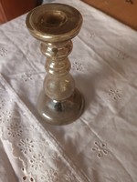 Huta glass Biedermayer 1800s candle holder