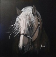 Horse portrait 10 c. Painting