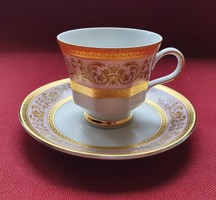 Winterling Marktleuthen Bavaria német porcelán kávés csésze csészealj eszpresszó mokkás arany szél