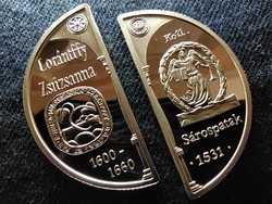 Lorántffy Zsuzsanna születésének 400. évfordulója .925 ezüst 4000 Forint 2000 BP PP (id77714)