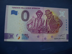 Germany 0 euro 2023 bud spencer terence hill! Rare commemorative paper money! Unc