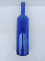 Kobalt kék üvegpalack 7,5 dl