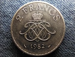 Monaco iii. Rainier (1949-2005) 2 francs 1982 (id67741)