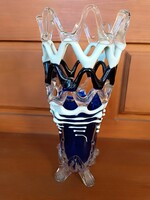 Torn glass vase