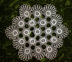 Crocheted lace tablecloth, tablecloth 19.5 cm handmade