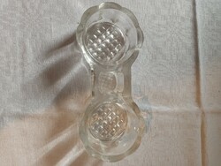 Old cast glass white salt holder for sale!