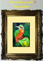 Bernáth Aurél: Jégmadár (kingfisher), 1930 körül  - a mester legszebb madara!