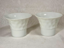 2 rosenthal German porcelain candle holders, studio works, second half of xx.Szd.