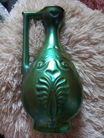 Zsolnay eosin jug with handle