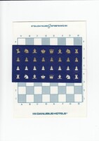 HOTELS DANUBIUS  reklám sakkja (műanyag)