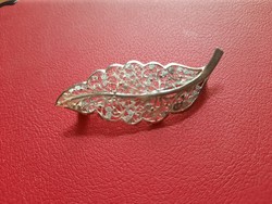 Filigree silver brooch
