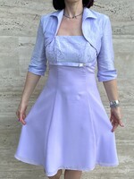 Casual cocktail dress, party dress with bolero, pale purple 36-38-40