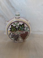 Folk ceramic water bottle