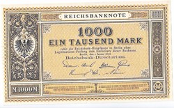 Germany 1000 gold mark draft 1867 replica