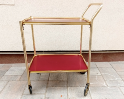 Woodmet English vintage red copper cart. Negotiable