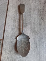 Beautiful antique silver-plated jam spoon (14.8x3.7 cm)