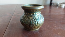 Zsolnay shield-sealed buso vase
